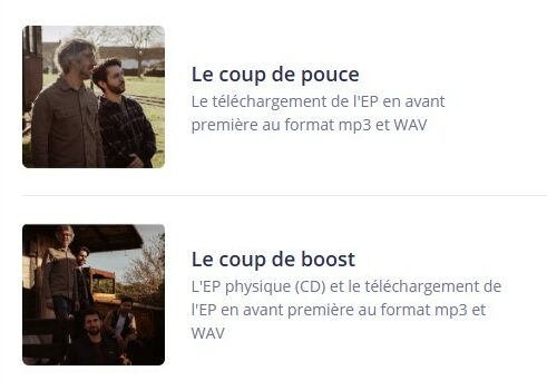 EP, concerts et surprises !